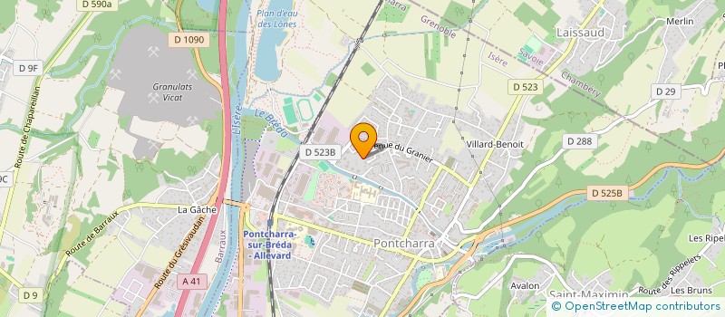 localisation de l'entreprise SCI CARPHIL  PONTCHARRA