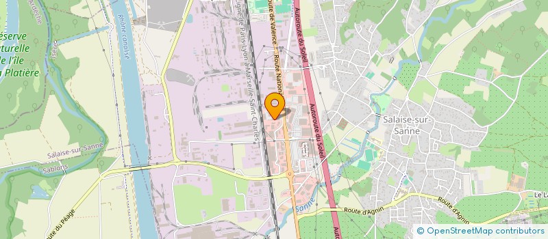 localisation de l'entreprise SCI CARPI ALLIANCE  SALAISE-SUR-SANNE