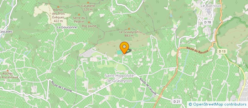 localisation de l'entreprise SCI CARPIMMO  SAINT-HIPPOLYTE-LE-GRAVEYRON