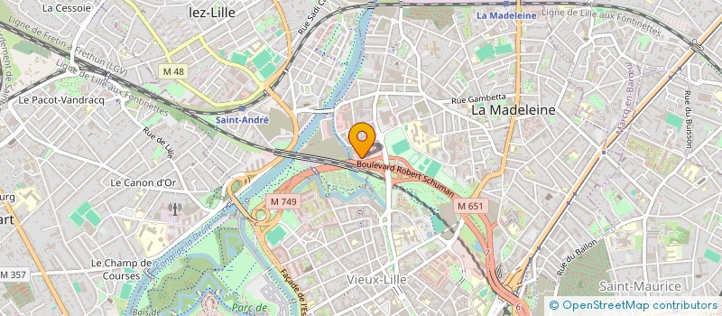 localisation de l'entreprise SCI CARPINUS HAUTMONT à LA MADELEINE