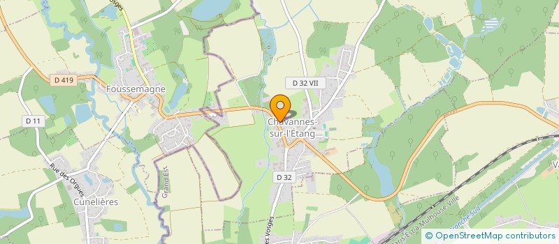 localisation de l'entreprise SCI CARPO  CHAVANNES-SUR-L'ETANG