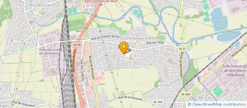 localisation de l'entreprise SCI CARRARE  SOUFFELWEYERSHEIM