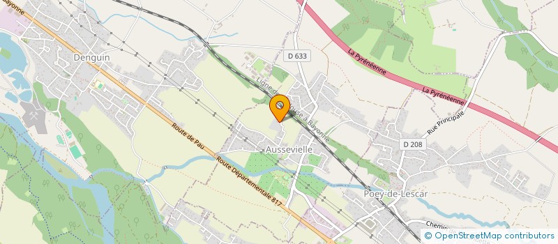 localisation de l'entreprise SCI CARRASQUET  AUSSEVIELLE