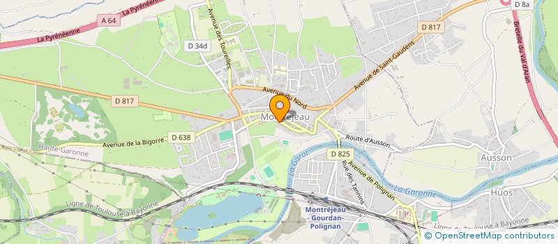 localisation de l'entreprise SCI CARRAU  MONTREJEAU