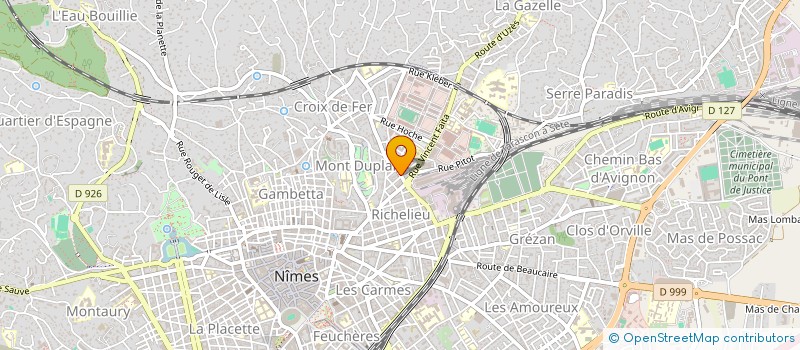 localisation de l'entreprise SCI CARRE  DOMESSARGUES