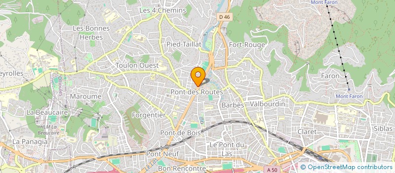 localisation de l'entreprise SCI CARRE à TOULON