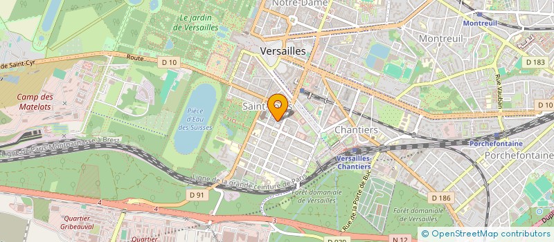 localisation de l'entreprise SCI CARRE A LA FONTAINE à VERSAILLES