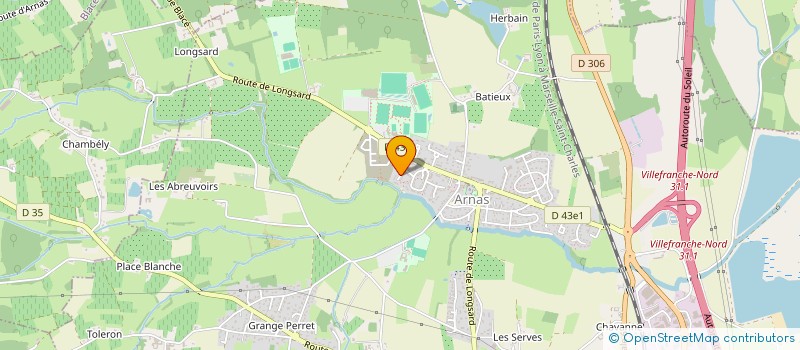 localisation de l'entreprise SCI CARRE ANGELUS  ARNAS