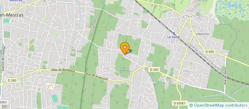 localisation de l'entreprise SCI CARRE-BORNAZEAU  LE TEICH