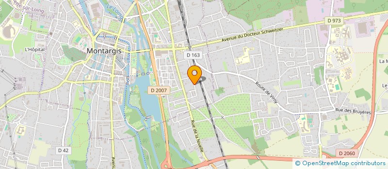 localisation de l'entreprise SCI CARRE DESPEYROUX à MONTARGIS