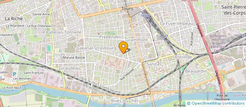 localisation de l'entreprise SCI CARRE LENGLET  TOURS