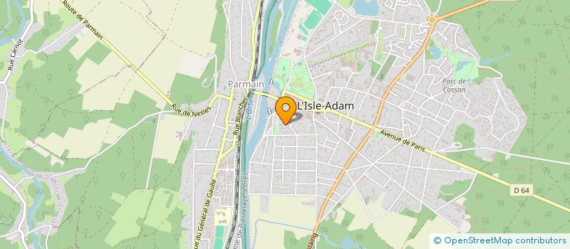 localisation de l'entreprise SCI CARRE MANSART DECAL  L'ISLE-ADAM