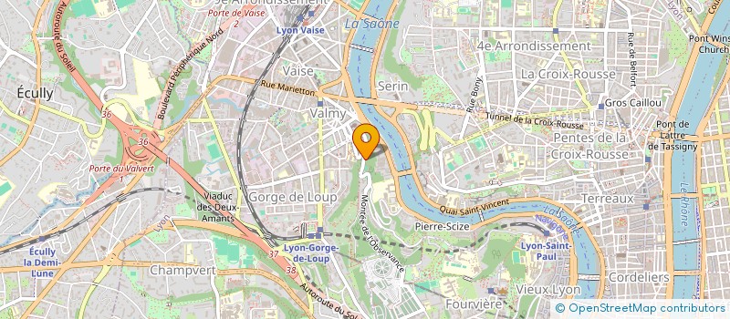 localisation de l'entreprise SCI CARRE SAONE  LYON 9EME