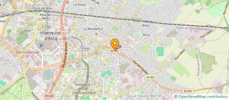 localisation de l'entreprise SCI CARRE VERT à VILLENEUVE-D'ASCQ