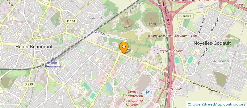 localisation de l'entreprise SCI CARREFOUR DE ZI à HENIN-BEAUMONT