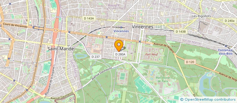 localisation de l'entreprise SCI CARREL à VINCENNES