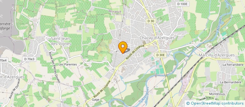 localisation de l'entreprise SCI CARRERA  CHAZAY-D'AZERGUES