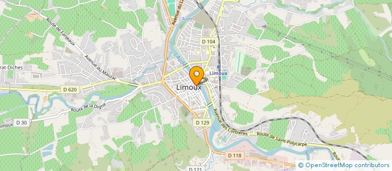 localisation de l'entreprise SCI CARRERE RAYNAUD AUSSEDAT CAZALIS  LIMOUX