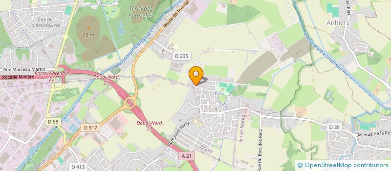 localisation de l'entreprise SCI CARRETTE GESTION à DOUAI