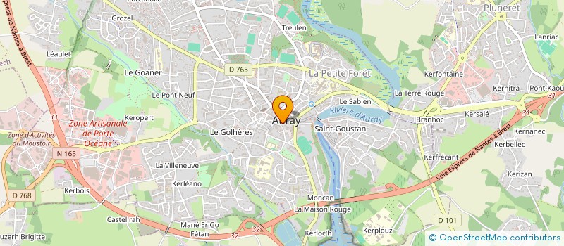 localisation de l'entreprise SCI CARRIER à AURAY