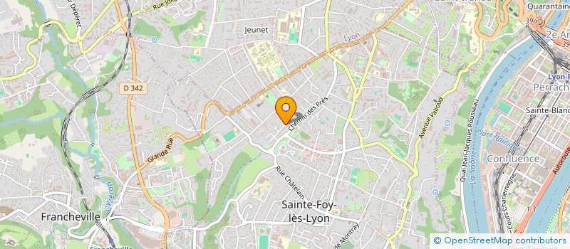 localisation de l'entreprise SCI CARRIER IMMOBILIER  SAINTE-FOY-LES-LYON