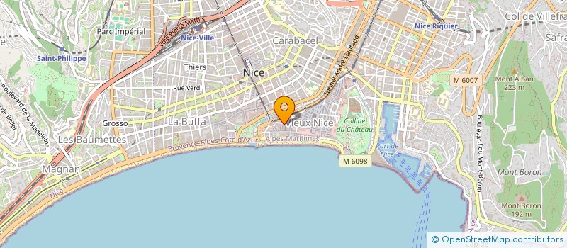 localisation de l'entreprise SCI CARRIERA DOU POUONT NOU à NICE