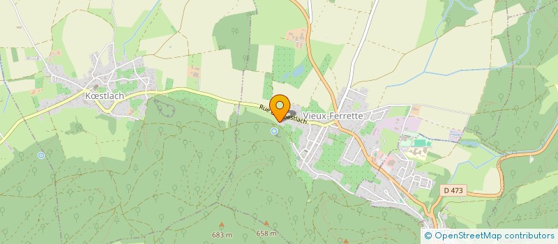 localisation de l'entreprise SCI CARRIERE  VIEUX-FERRETTE