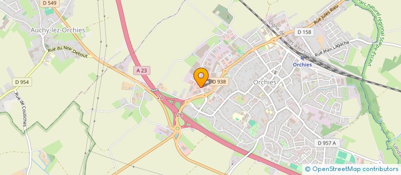 localisation de l'entreprise SCI CARRIERE DOREE  ORCHIES