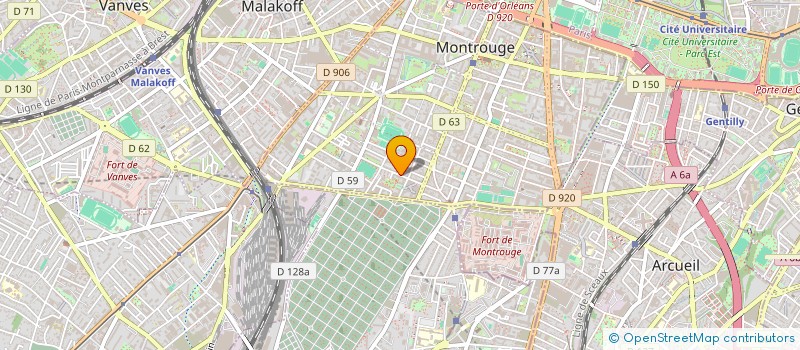 localisation de l'entreprise SCI CARROL  MONTROUGE