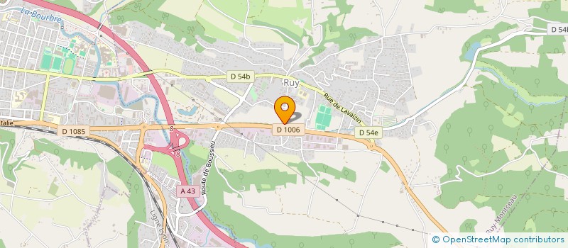 localisation de l'entreprise SCI CARRON 38.1  RUY-MONTCEAU