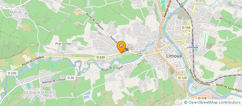 localisation de l'entreprise SCI CARROSS 11  PIEUSSE