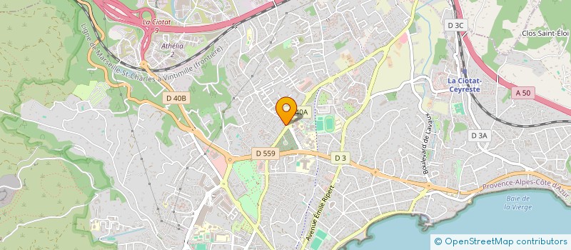 localisation de l'entreprise SCI CARROSSERIE DE ROUMAGOUA à LA CIOTAT