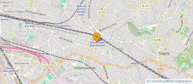 localisation de l'entreprise SCI CARROUGE à VILLEMOMBLE