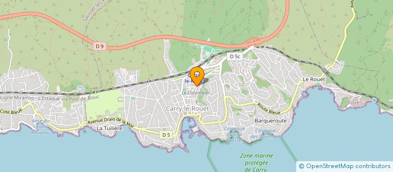 localisation de l'entreprise SCI CARRY  CARRY-LE-ROUET