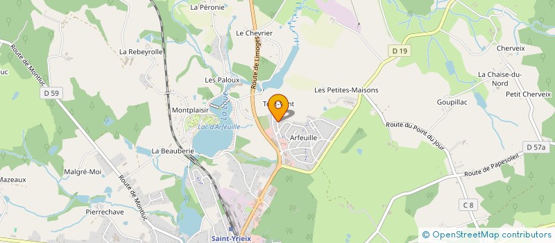localisation de l'entreprise SCI CARRY'S à SAINT-YRIEIX-LA-PERCHE