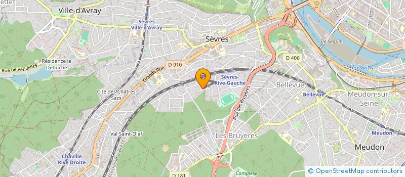 localisation de l'entreprise SCI CARS à SEVRES
