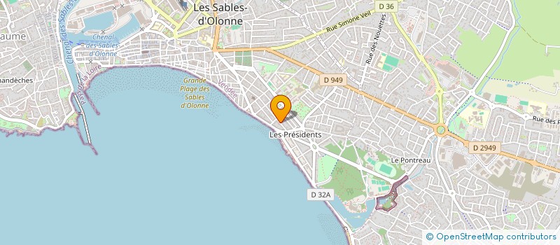 localisation de l'entreprise SCI CARSAFAJE à LES SABLES D'OLONNE