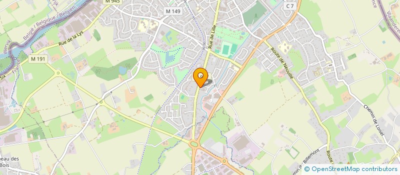 localisation de l'entreprise SCI CARSIGNIES  HALLUIN