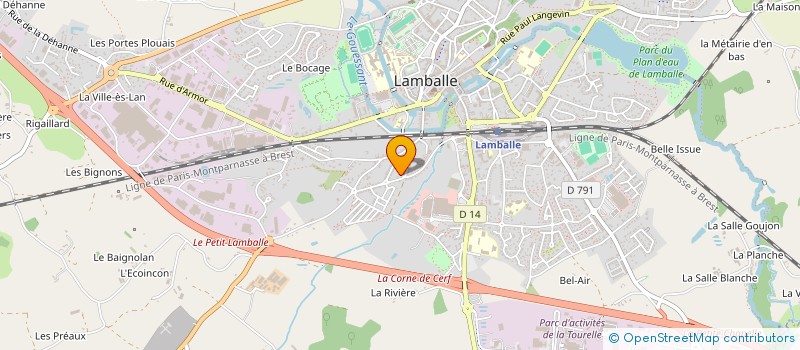localisation de l'entreprise SCI CARTEL  LAMBALLE-ARMOR