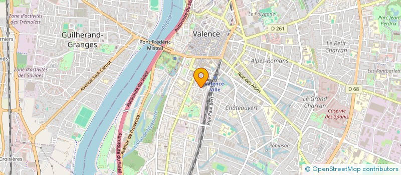 localisation de l'entreprise SCI CARTELEST à VALENCE