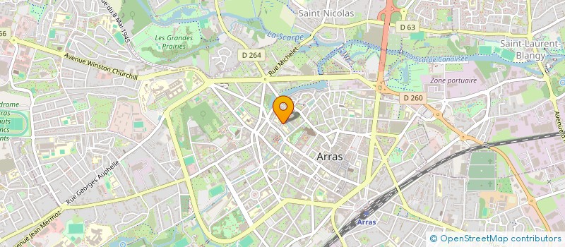 localisation de l'entreprise SCI CARTIER à ARRAS