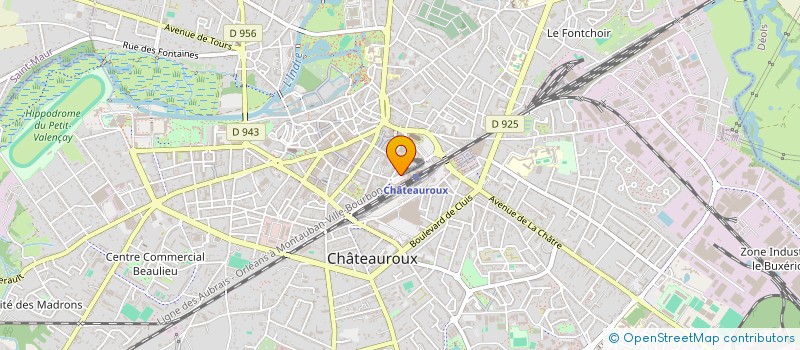 localisation de l'entreprise SCI CARTIER ET MIGNE  CHATEAUROUX