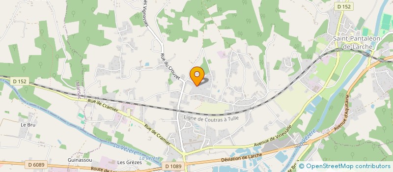 localisation de l'entreprise SCI CARTIV  SAINT-PANTALEON-DE-LARCHE