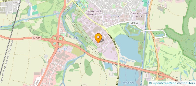 localisation de l'entreprise SCI CARTOUCHE  ILLKIRCH-GRAFFENSTADEN