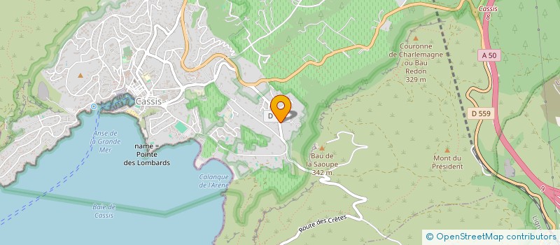 localisation de l'entreprise SCI CARVAL à CASSIS