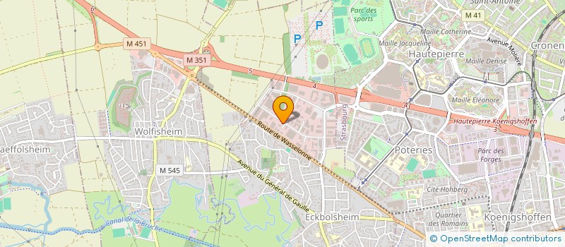 localisation de l'entreprise SCI CARVAL  ECKBOLSHEIM