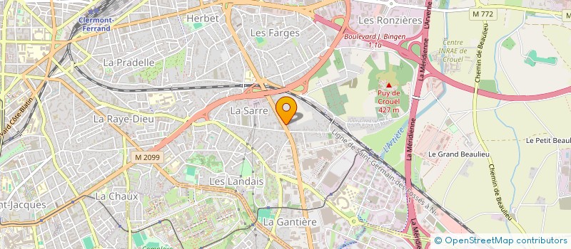 localisation de l'entreprise SCI CARVALHO  CLERMONT-FERRAND