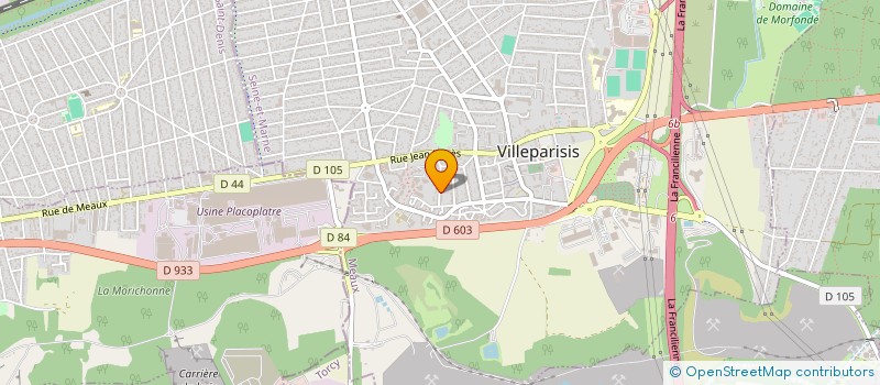 localisation de l'entreprise SCI CARVALHO  VILLEPARISIS