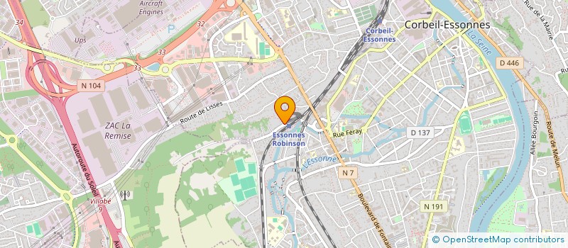 localisation de l'entreprise SCI CARVALHO ROBINSON à CORBEIL-ESSONNES