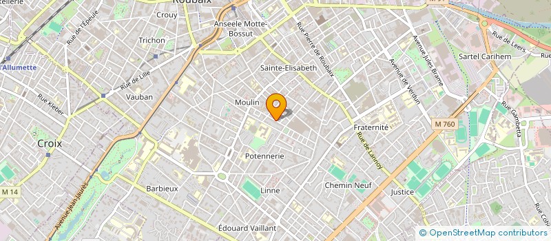 localisation de l'entreprise SCI CARVALHO-STEVENS  ROUBAIX